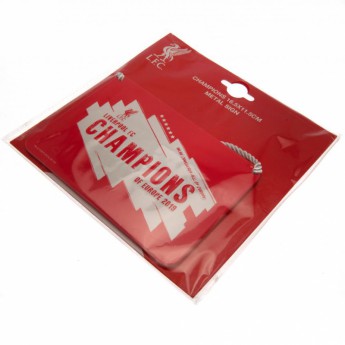 Liverpool FC табела за стена Champions Of Europe Bedroom Sign