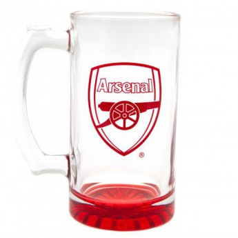 Arsenal FC стъклена чаша Stein Glass Tankard