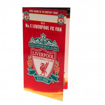 Liverpool FC картичка за рожден ден Birthday Card No 1 Fan
