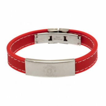 Manchester United силиконова гривна Stitched Silicone Bracelet RD