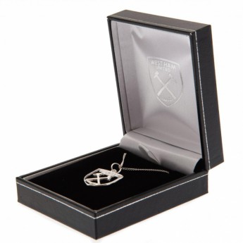 West Ham United колие с висулка Sterling Silver Pendant & Chain CR