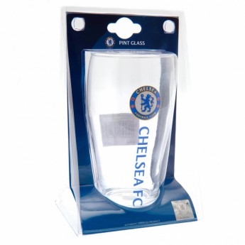 Chelsea FC стъклена чаша Tulip Pint Glass