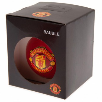 Manchester United топки за коледна елха Glass Bauble