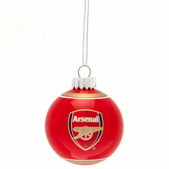 Arsenal FC топки за коледна елха Glass Bauble
