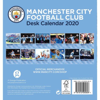 Manchester City настолен календар 2020