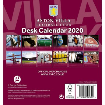 Aston Villa настолен календар 2020
