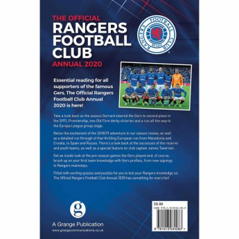Rangers FC книга с години Annual 2020