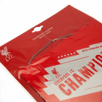 Liverpool FC табела за стена Champions Of Europe Metal Sign