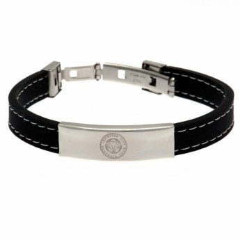 Leicester City силиконова гривна Stitched Silicone Bracelet BK