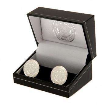 Leicester City копчета за ръкавели Silver Plated Formed Cufflinks