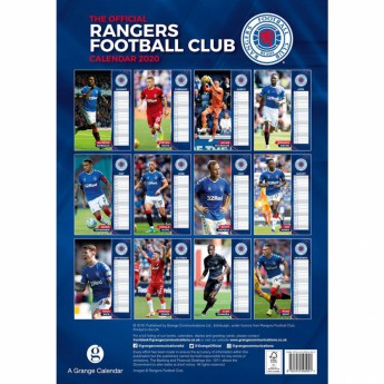 Rangers FC календар 2020 Team A3
