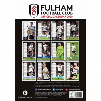 Fulham FC календар 2020 Team A3