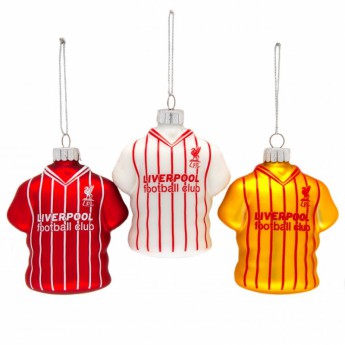 Liverpool FC топки за коледна елха 3pk Retro Shirt Baubles