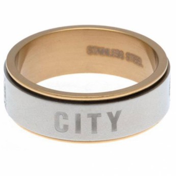 Manchester City пръстен Bi Colour Spinner Ring X-Small