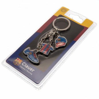 FC Barcelona висулка за ключодържател 3 Charm Keyring