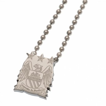 Manchester City колие с висулка Stainless Steel Pendant & Chain EC