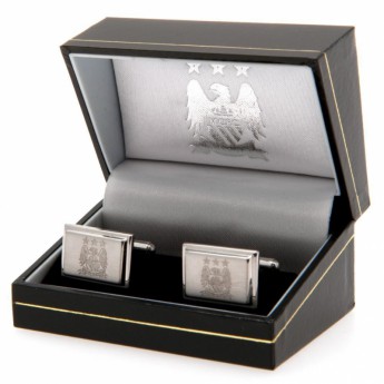 Manchester City копчета за ръкавели Stainless Steel Cufflinks EC