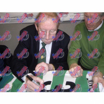 Легенди футболна фланелка Celtic FC Gemmell 1967 Signed Shirt