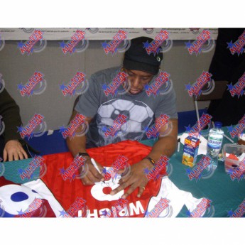 Легенди фланелка с рамка Arsenal FC Wright 1988 Signed Shirt (Framed)