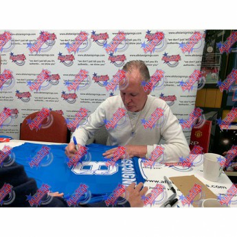 Легенди фланелка с рамка Rangers FC Gascoigne & Laudrup Signed Shirt (Duo Framed)