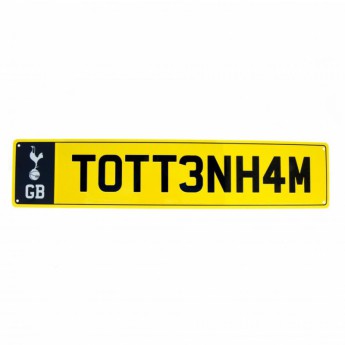 Tottenham Hotspur тенекиена табела Number Plate Sign