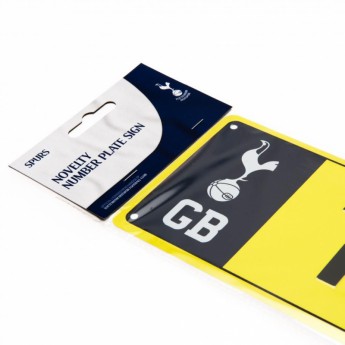 Tottenham Hotspur тенекиена табела Number Plate Sign