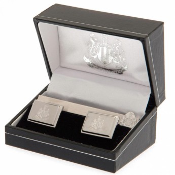 Newcastle United комплект копчета за ръкавели Tie Slide Cufflink Set