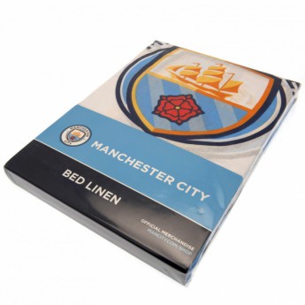 Manchester City спално бельо за единично легло Single Duvet Set LC