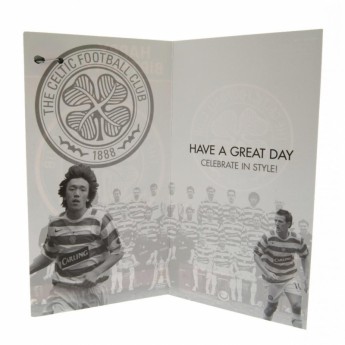 Celtic FC картичка за рожден ден Birthday Card & Badge