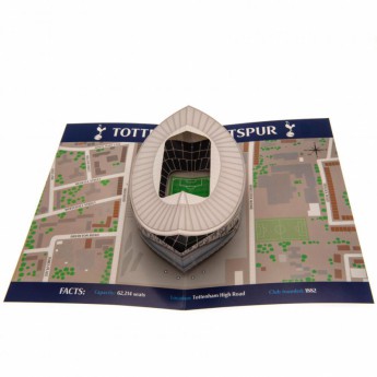 Tottenham Hotspur картичка за рожден ден 3D stadium pop-up inside