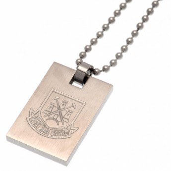West Ham United колие с висулка куче Dog Tag & Chain CT