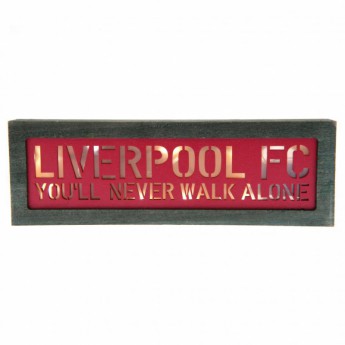 Liverpool FC табела за стена Light Up Wooden