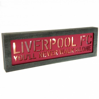 Liverpool FC табела за стена Light Up Wooden