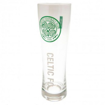 Celtic FC стъклена чаша Tall Beer Glass inscription