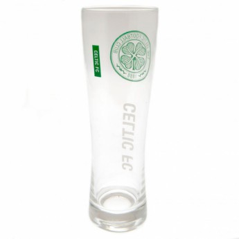 Celtic FC стъклена чаша Tall Beer Glass inscription