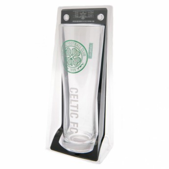 Celtic FC стъклена чаша Tall Beer Glass inscription