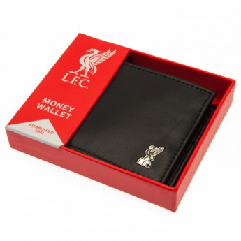Liverpool FC кожено портмоне Metal Crest Leather Wallet