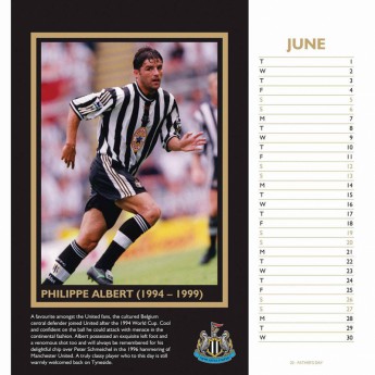 Newcastle United настолен календар 2021