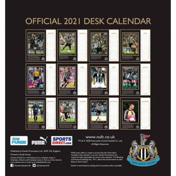 Newcastle United настолен календар 2021