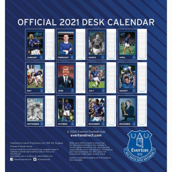 Everton FC настолен календар 2021