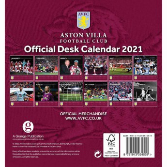 Aston Villa настолен календар 2021