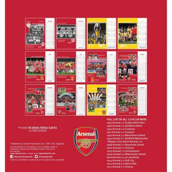 Arsenal FC настолен календар 2021