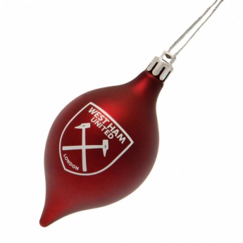 West Ham United топки за коледна елха 3pk Vintage Bauble