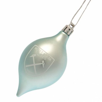 West Ham United топки за коледна елха 3pk Vintage Bauble