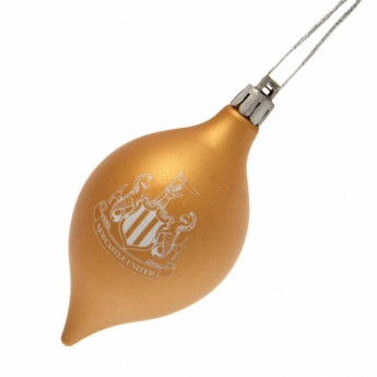 Newcastle United топки за коледна елха 3pk Vintage Bauble