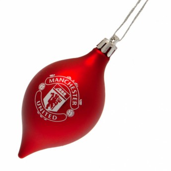 Manchester United топки за коледна елха 3pk Vintage Bauble