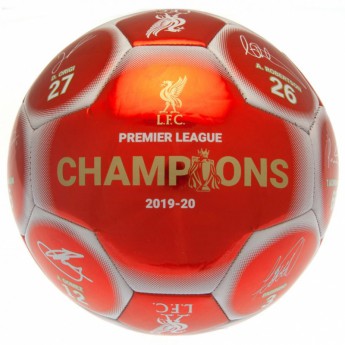 Liverpool FC футболна топка Premier League Champions Football Signature RW - size 5