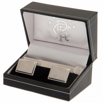 Rangers FC комплект щипка за вратовръзка и копчета за ръкавели Tie Slide & Cufflink Set