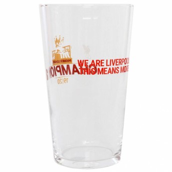 Liverpool FC стъклена чаша Premier League Champions Large Glass