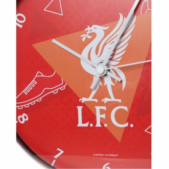 Liverpool FC стенен часовник Wall Clock red